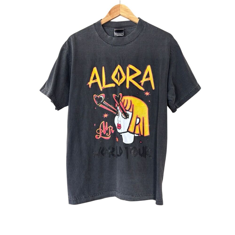ALORA World Tour Shaka wear max heavyweight boxy cotton tee tshirt gray
